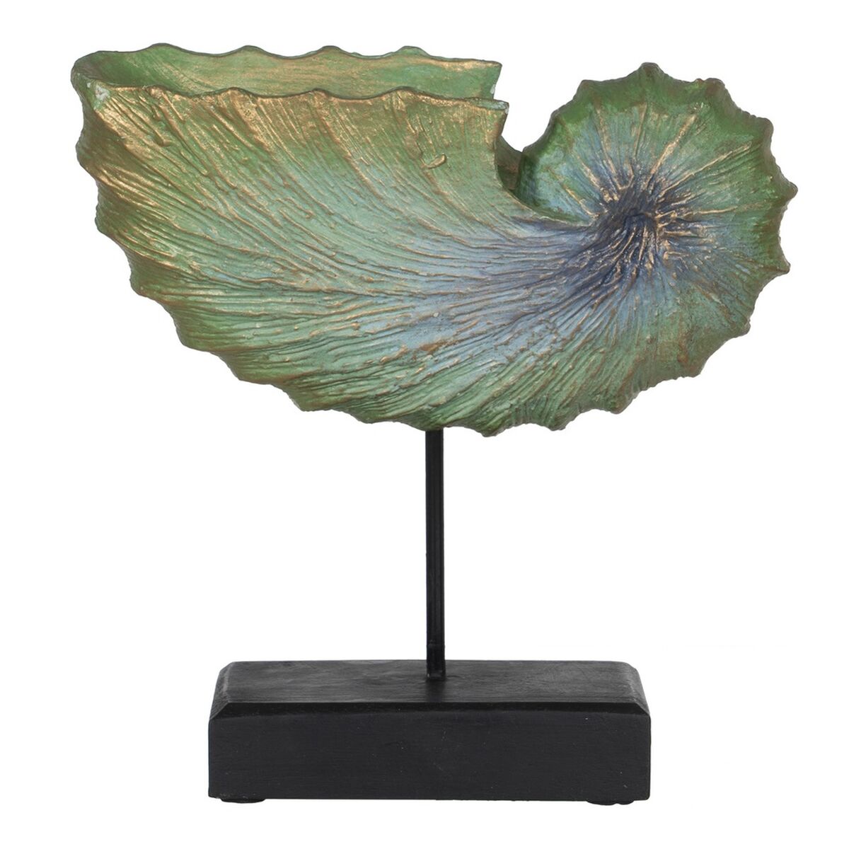 Prydnadsfigur Brun Grön Snigel 30 x 12 x 30 cm - 2