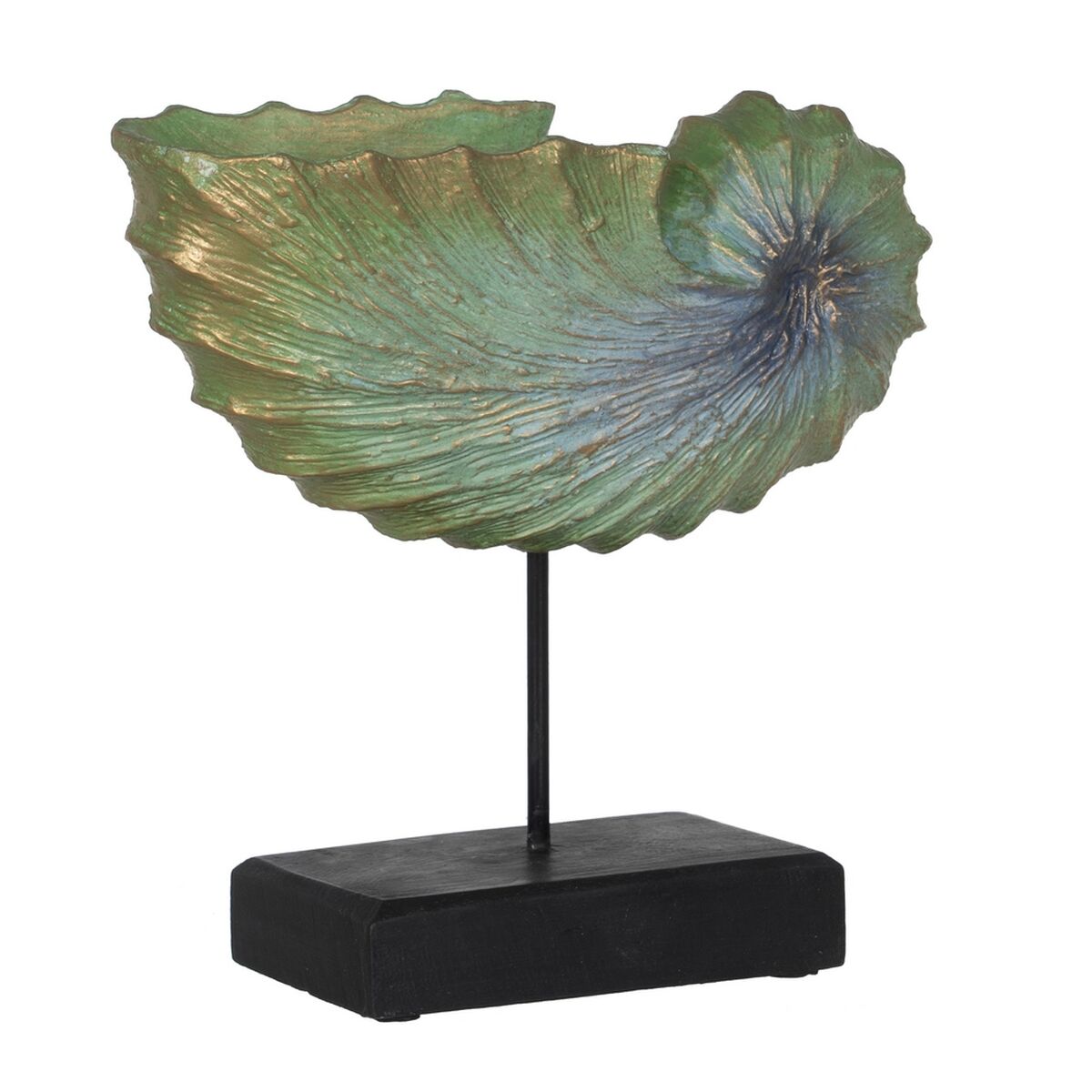 Prydnadsfigur Brun Grön Snigel 30 x 12 x 30 cm
