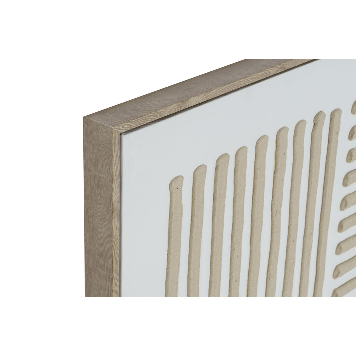 Kanvas Home ESPRIT Vit Beige Skandinavisk 83 x 4,5 x 83 cm (2 antal) - 2
