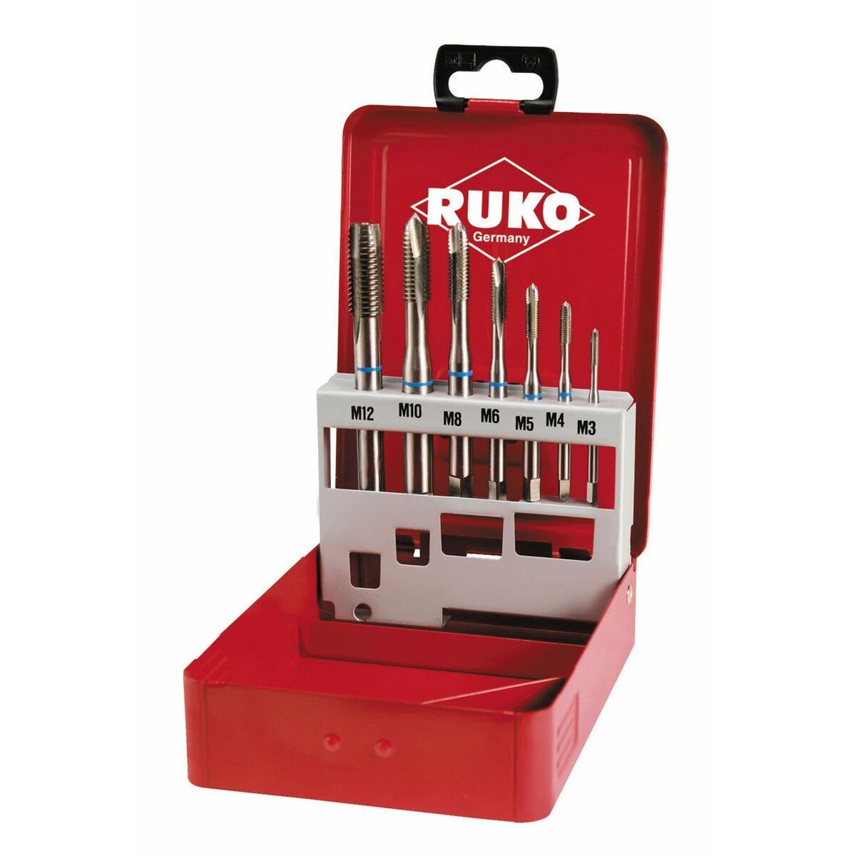 Gängtappset för maskiner RUKO Höghastighetsstål (HSS) DIN 371 DIN 376 Typ B 7 Delar - 2