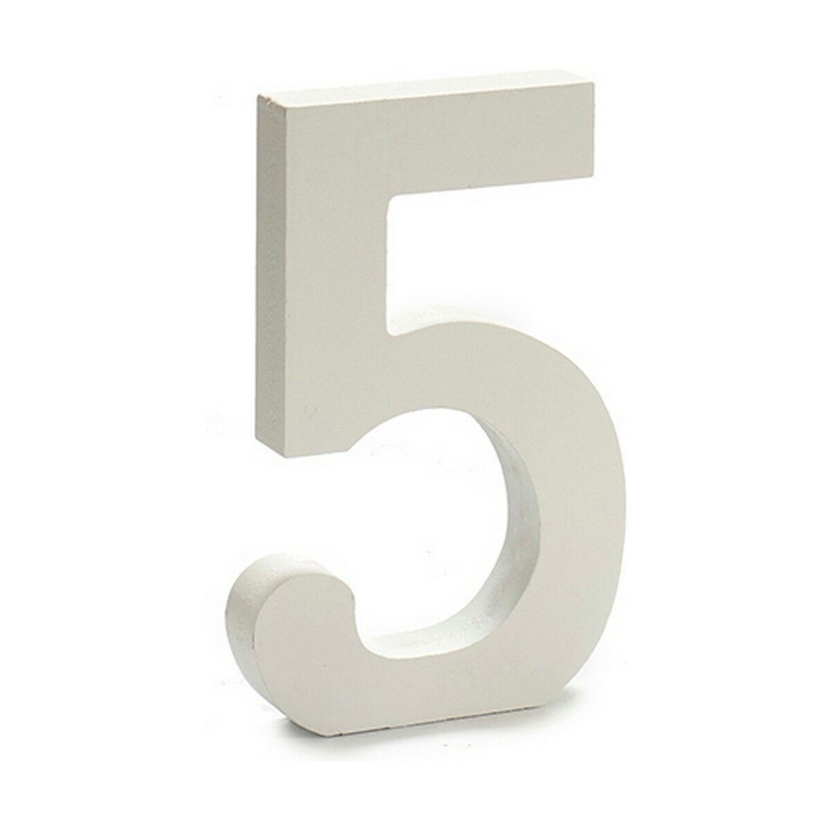 Siffror Pincello 5 Vit 1,8 x 21 x 17 cm (12 antal) - 4
