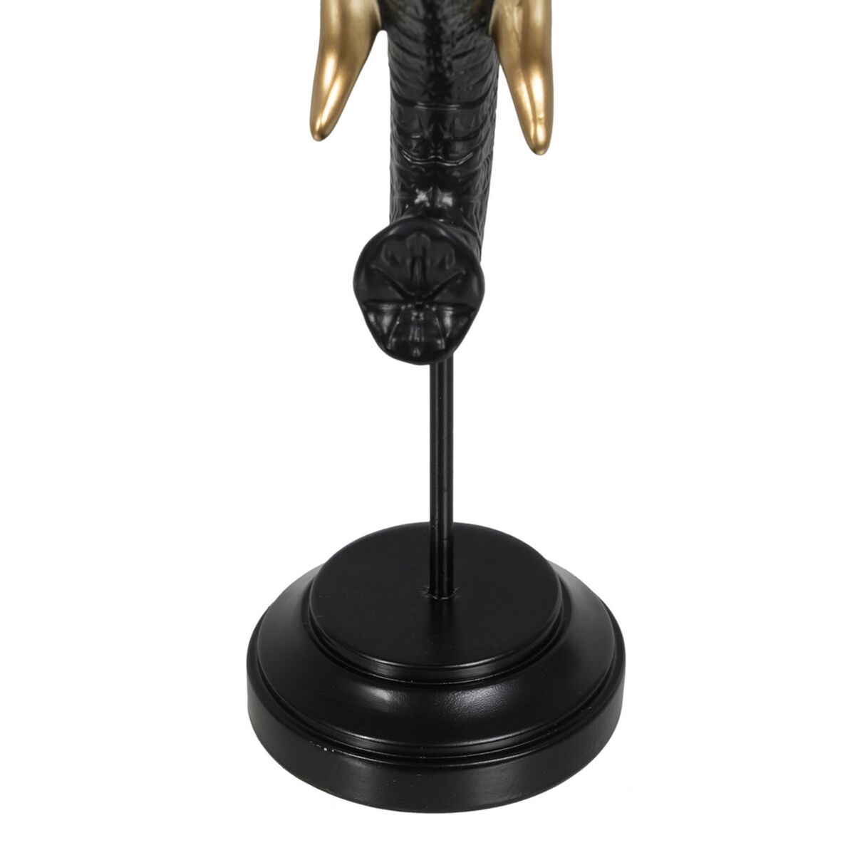 Prydnadsfigur Svart Gyllene Elefant 20,5 x 14,3 x 35,5 cm - 4