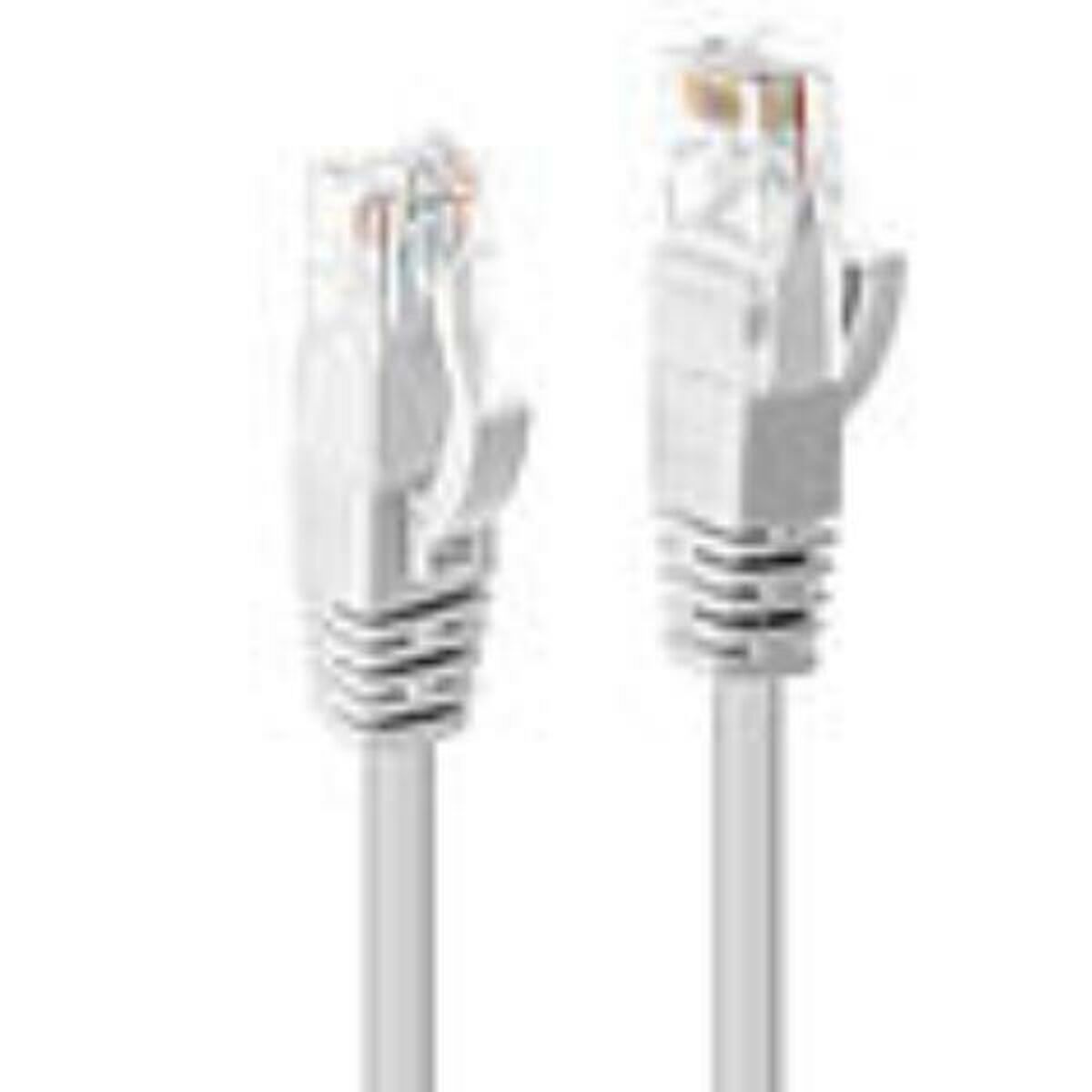 Nätkabel UTP Styv Kategori 6 LINDY Vit 5 m (1 antal) - 2