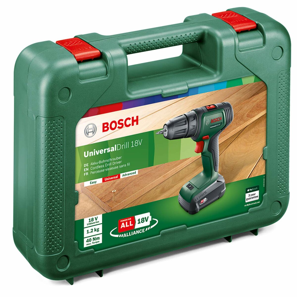 Borr- och tillbehörssats BOSCH Universaldrill 18 Power 4All 18 V 40 Nm - 5