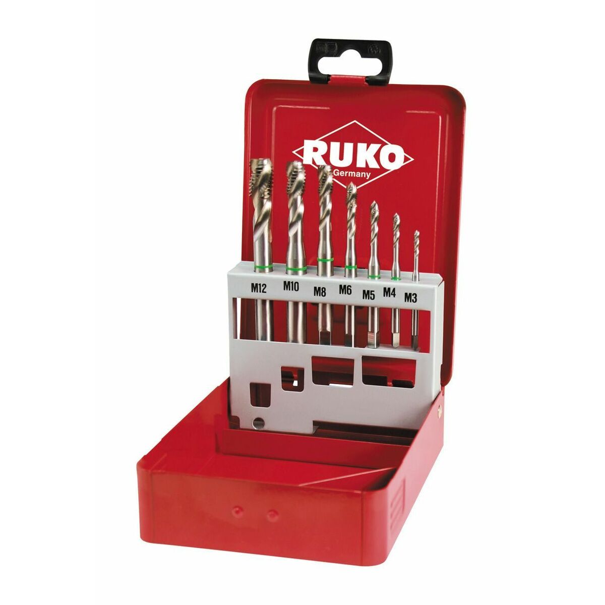 Gängtappset för maskiner RUKO Höghastighetsstål (HSS) DIN 371 DIN 376 Typ C 7 Delar - 2
