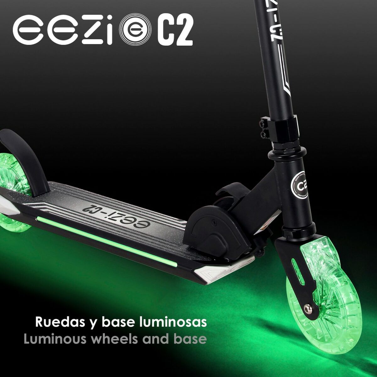 Sparkcykel Eezi Svart 2 antal - 7