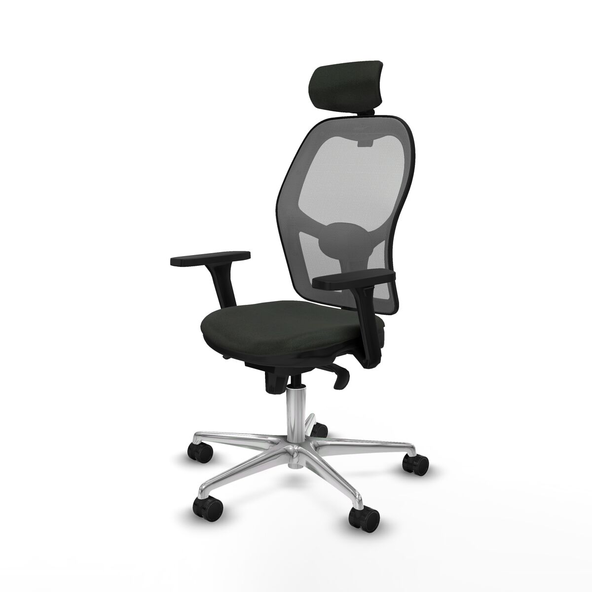 Kontorsstol med nackstöd Piqueras y Crespo 3D086N2 Svart - 2