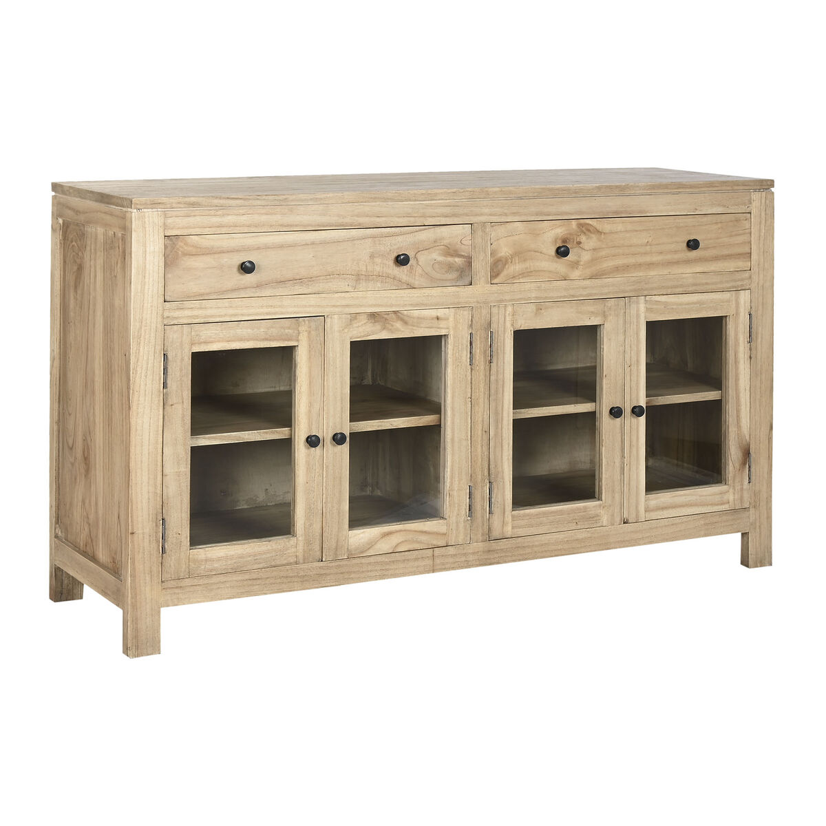 Skänk Home ESPRIT Glas mindi-trä 140 x 40 x 82 cm