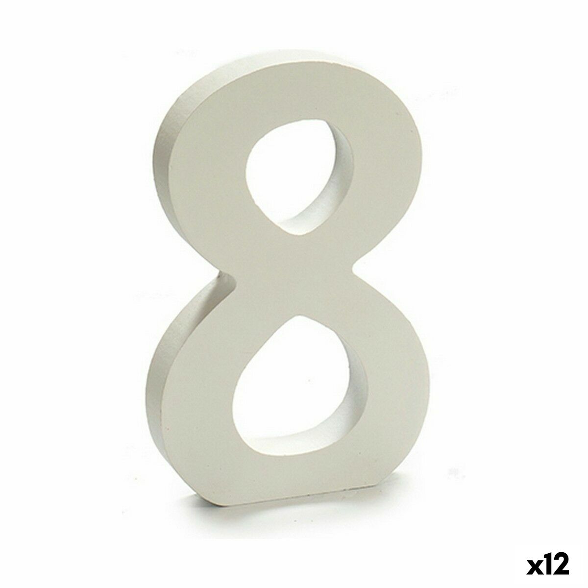 Siffror Pincello 8 Vit 1,8 x 21 x 17 cm (12 antal)