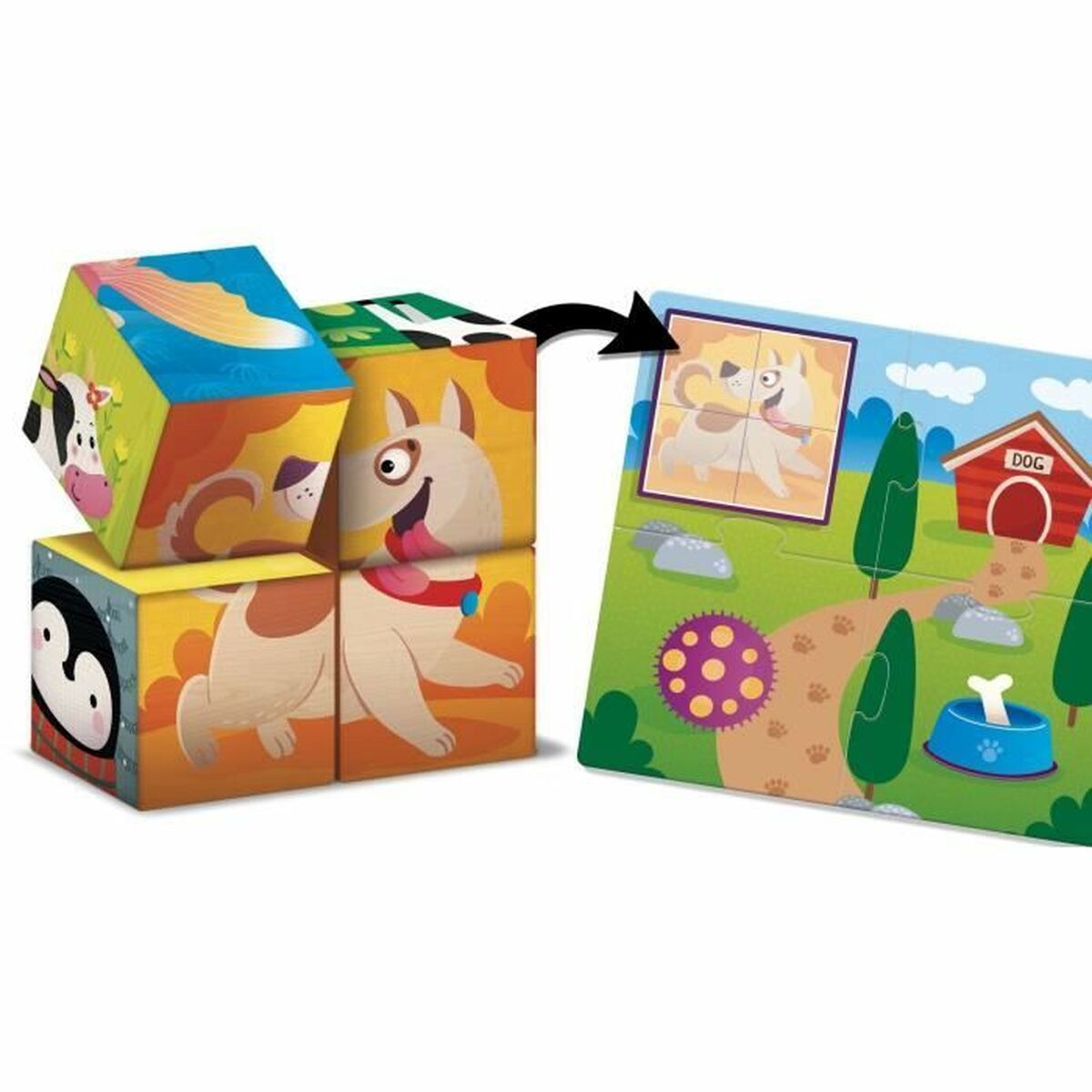 Utbildningsspel Lisciani Giochi Cubes & Logic 2 in1 (FR) - 4