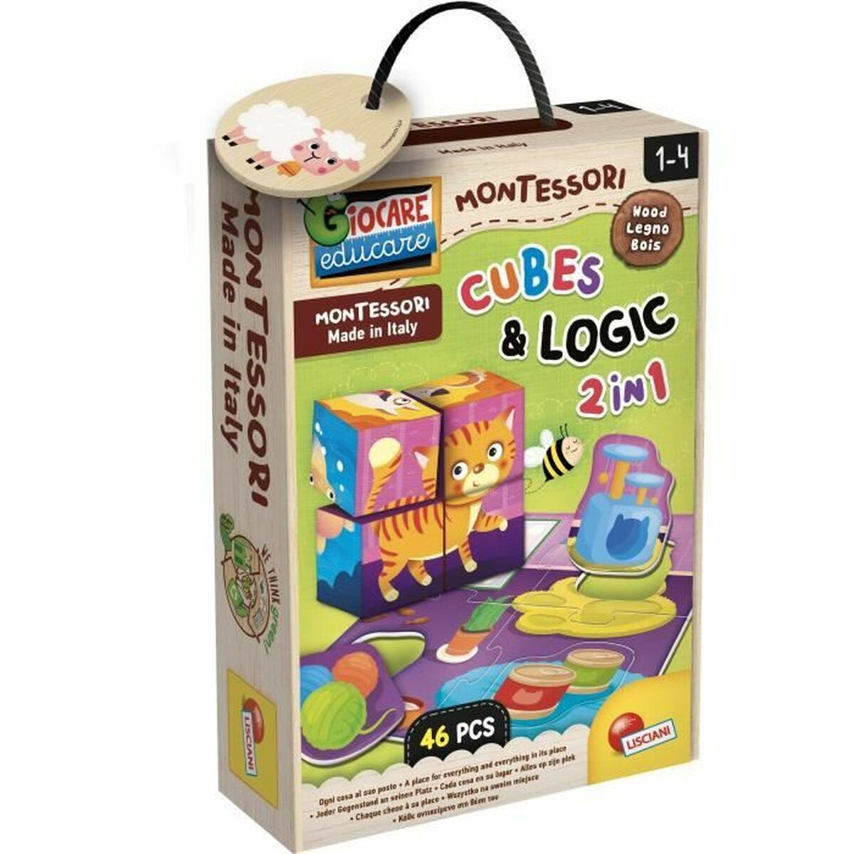 Utbildningsspel Lisciani Giochi Cubes & Logic 2 in1 (FR)