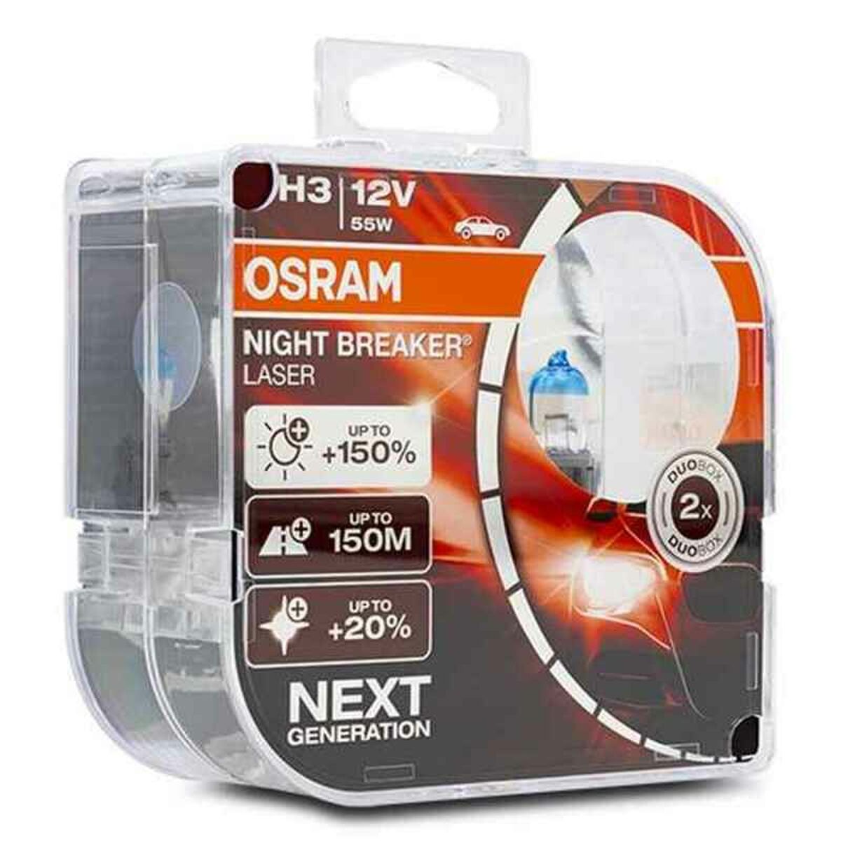 Glödlampa för bil OS64151NL-HCB Osram OS64151NL-HCB H3 55W 12V (2 Delar) - 4