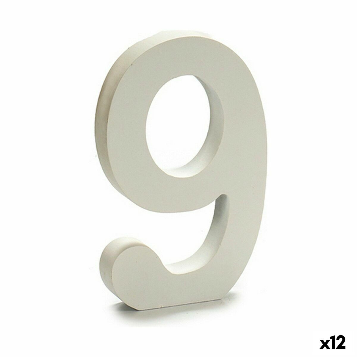 Siffror Pincello 9 Vit 1,8 x 21 x 17 cm (12 antal) - 3