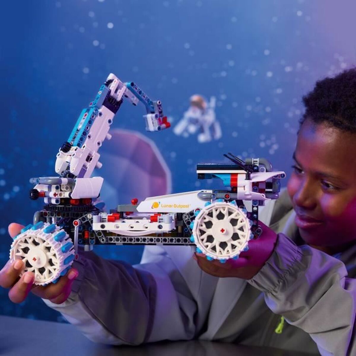 Byggsats Lego 42211 Lunar Outpost Moon Rover Space Vehicle 1082 Delar - 3