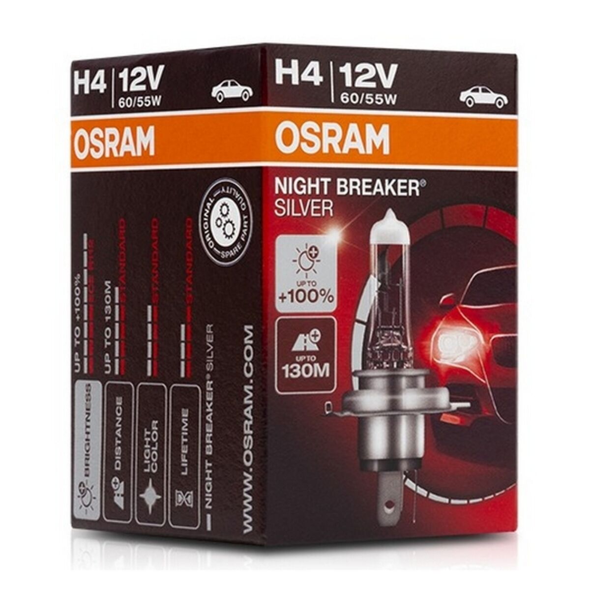 Glödlampa för bil Osram 64193NBS H4 60/55W 12V - 6