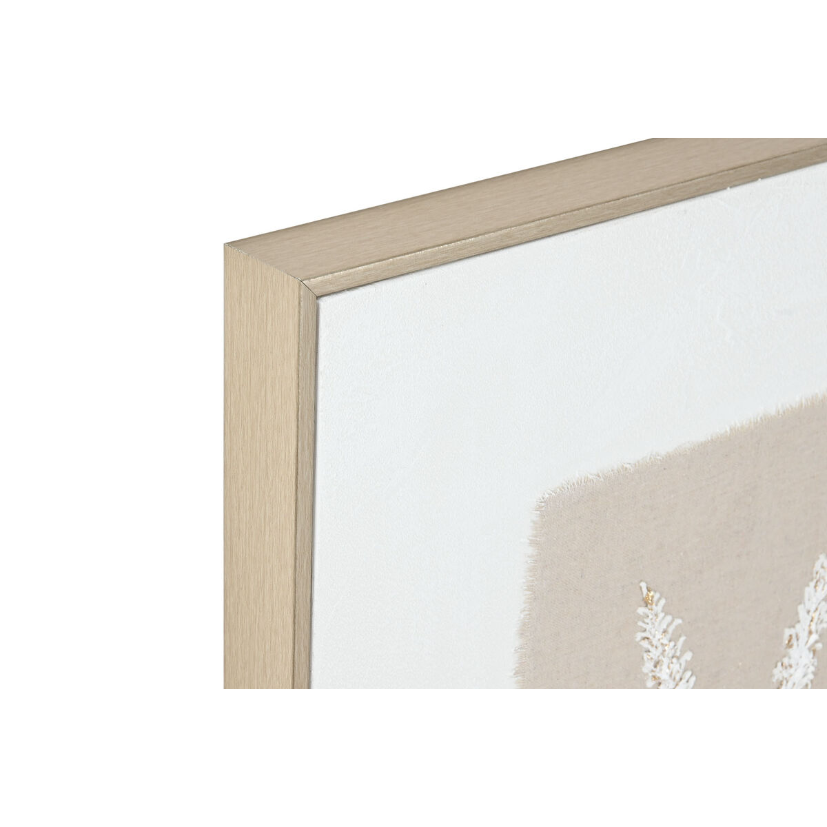 Kanvas Home ESPRIT Vit Beige Virágok Skandinavisk 62 x 4,5 x 82 cm (2 antal) - 2