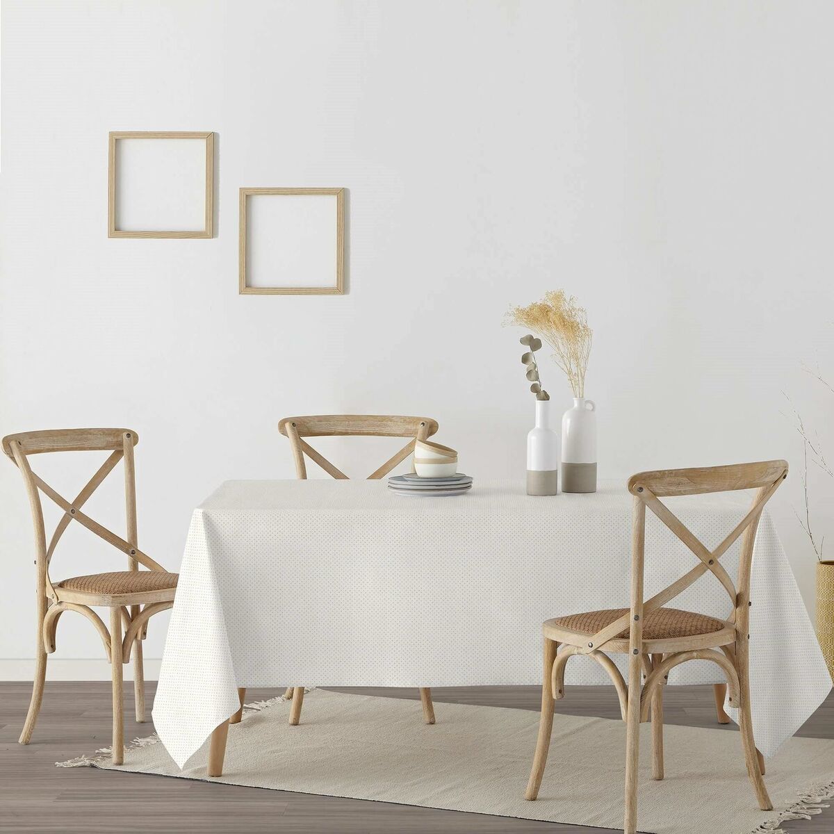 Fläckresistent bordsduk i harts Belum Dots Gold Multicolour 100 x 150 cm - 3