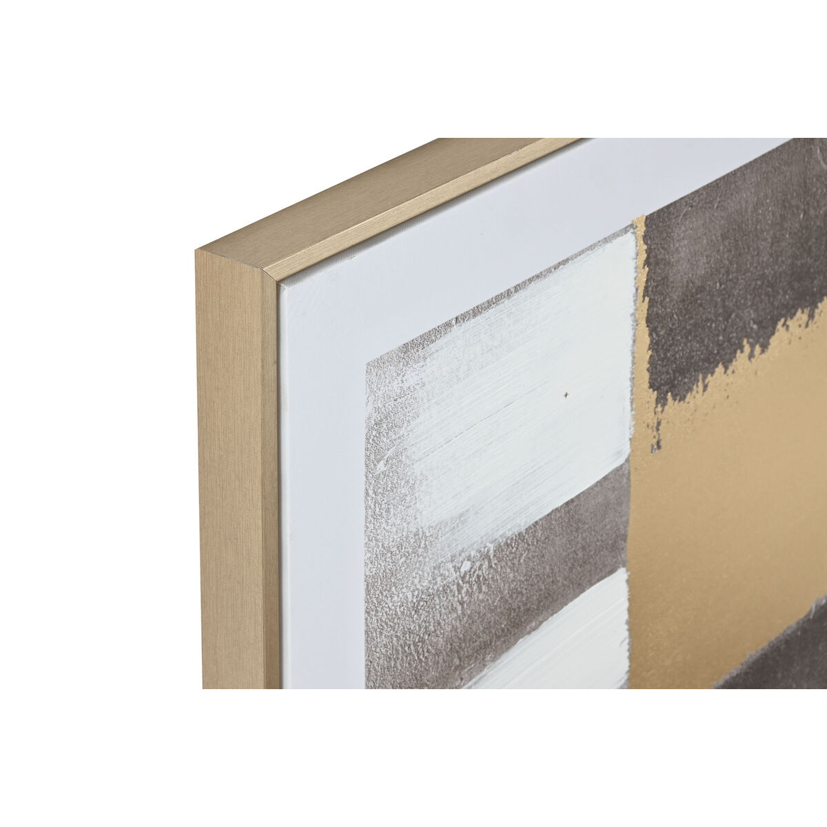 Tavla Home ESPRIT Brun Gyllene Abstrakt Modern 80 x 4 x 80 cm (2 antal) - 2