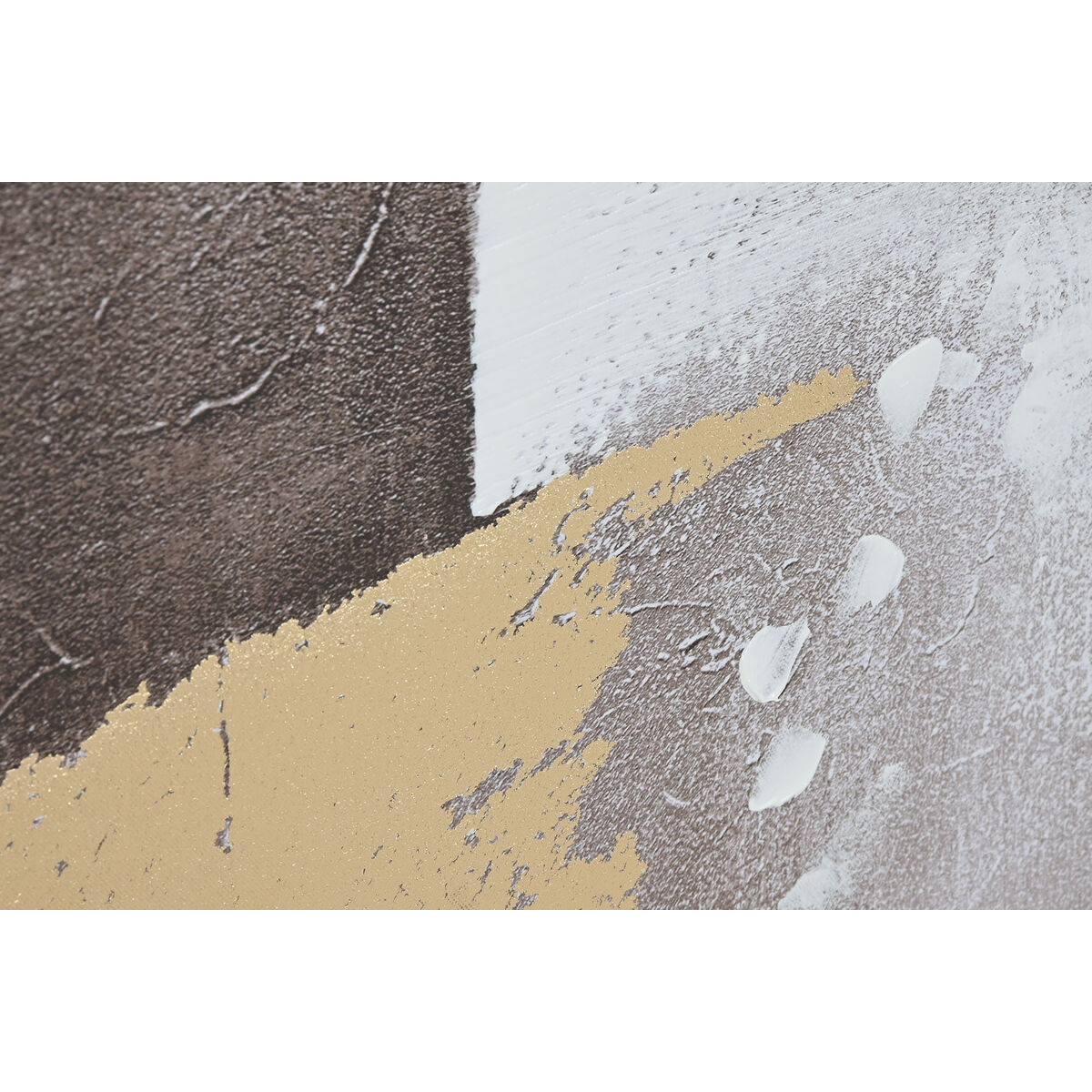 Tavla Home ESPRIT Brun Gyllene Abstrakt Modern 80 x 4 x 80 cm (2 antal) - 3