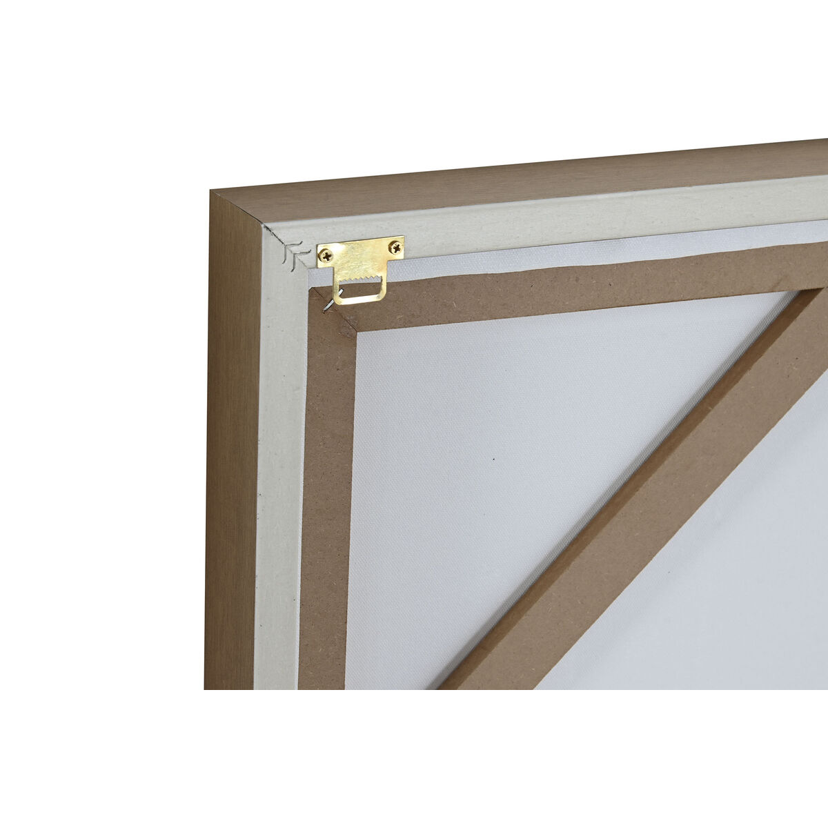 Tavla Home ESPRIT Brun Gyllene Abstrakt Modern 80 x 4 x 80 cm (2 antal) - 4