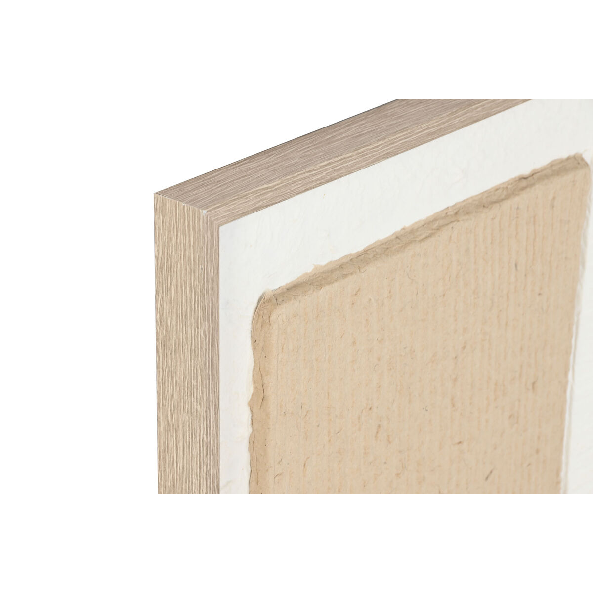 Tavla Home ESPRIT Vit Naturell Abstrakt Skandinavisk 60 x 3 x 80 cm (2 antal) - 2