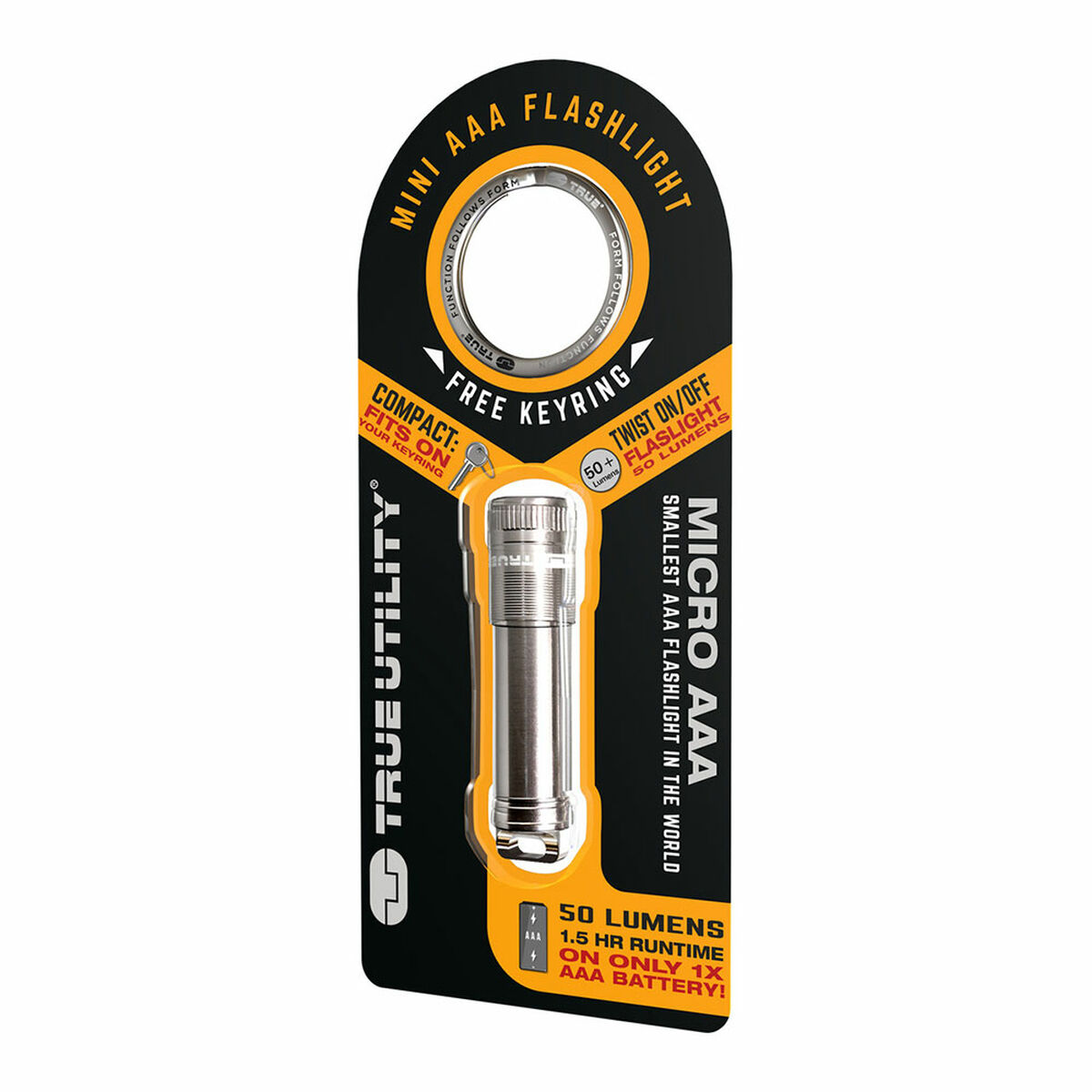 Nyckelring med LED-ljus True tu312k 50 lm - 11