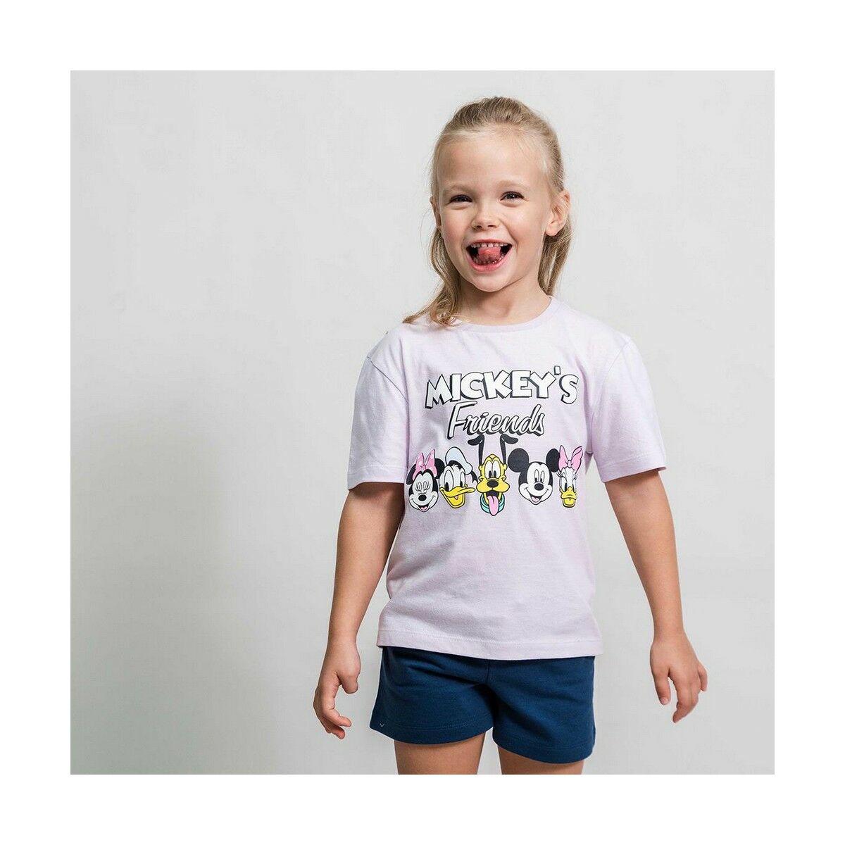 Set av kläder Minnie Mouse Lila Barn - 4