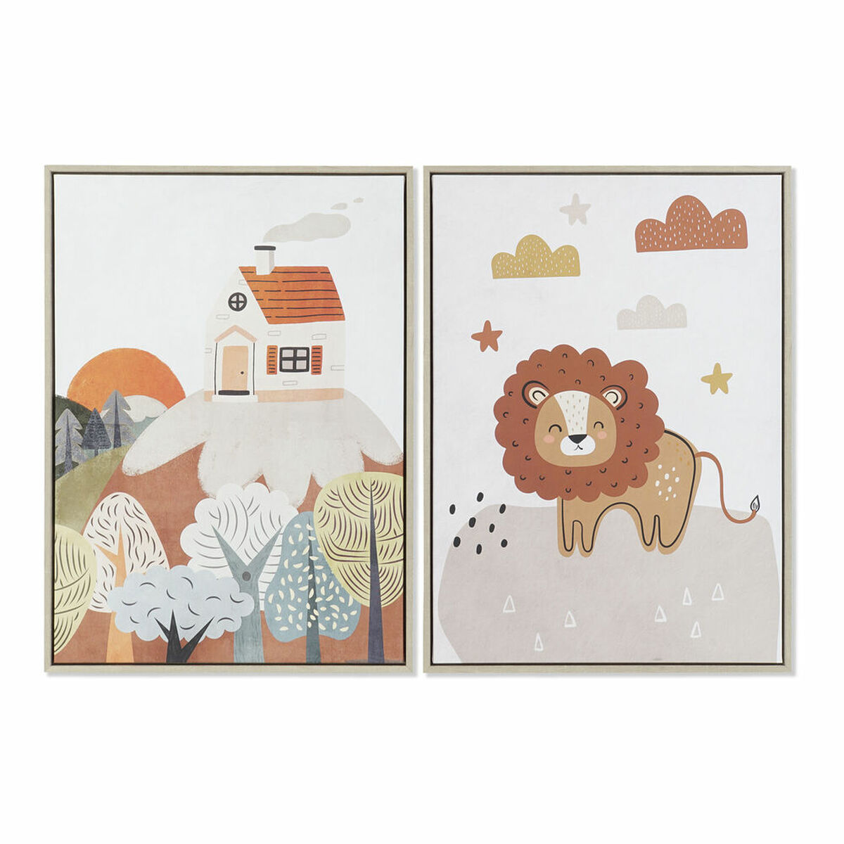 Kanvas DKD Home Decor polystyren Kanvas 53 x 4,5 x 73 cm