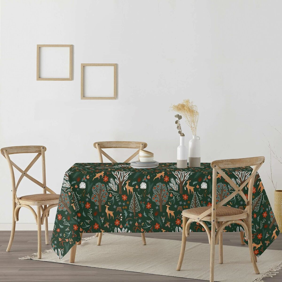 Fläckresistent bordsduk i harts Belum Merry Christmas Multicolour 100 x 150 cm - 3