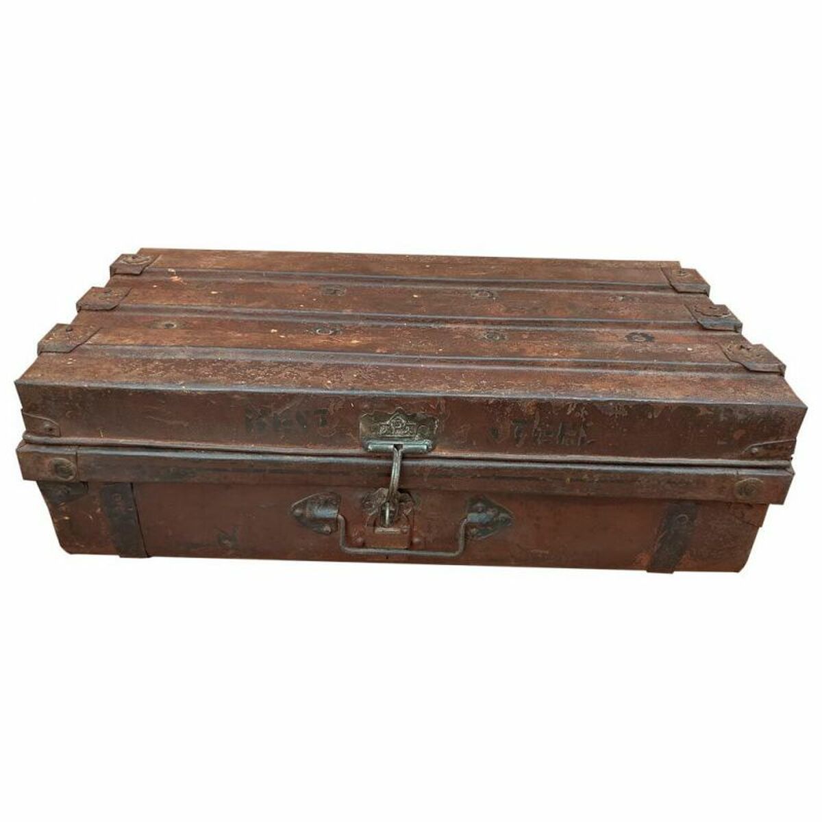 Dekorativ resväska Alexandra House Living Brun Järn Traditionell stil 37 x 24 x 69 cm - 3
