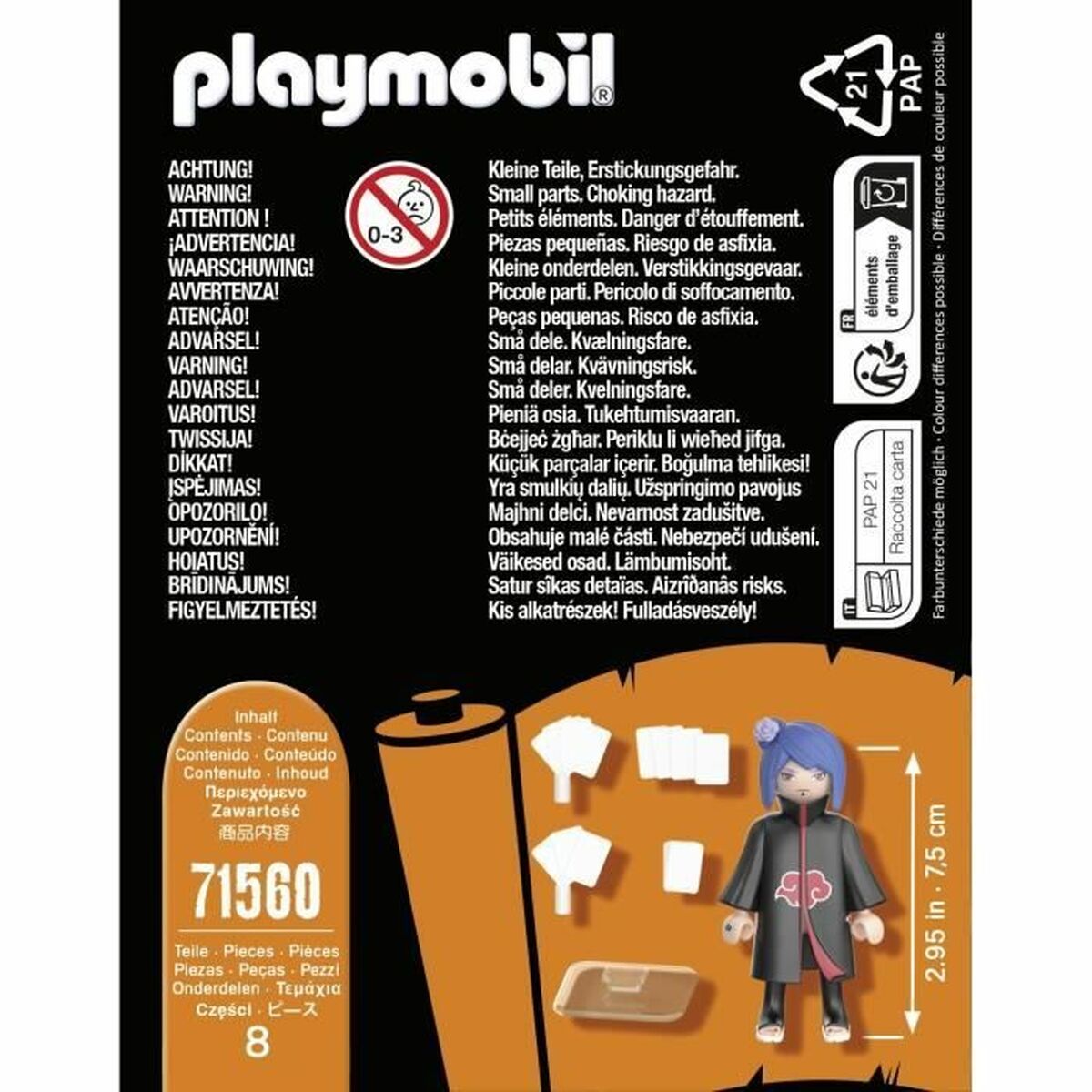Figurer Playmobil Naruto Shippuden - Konan 71560 - 5