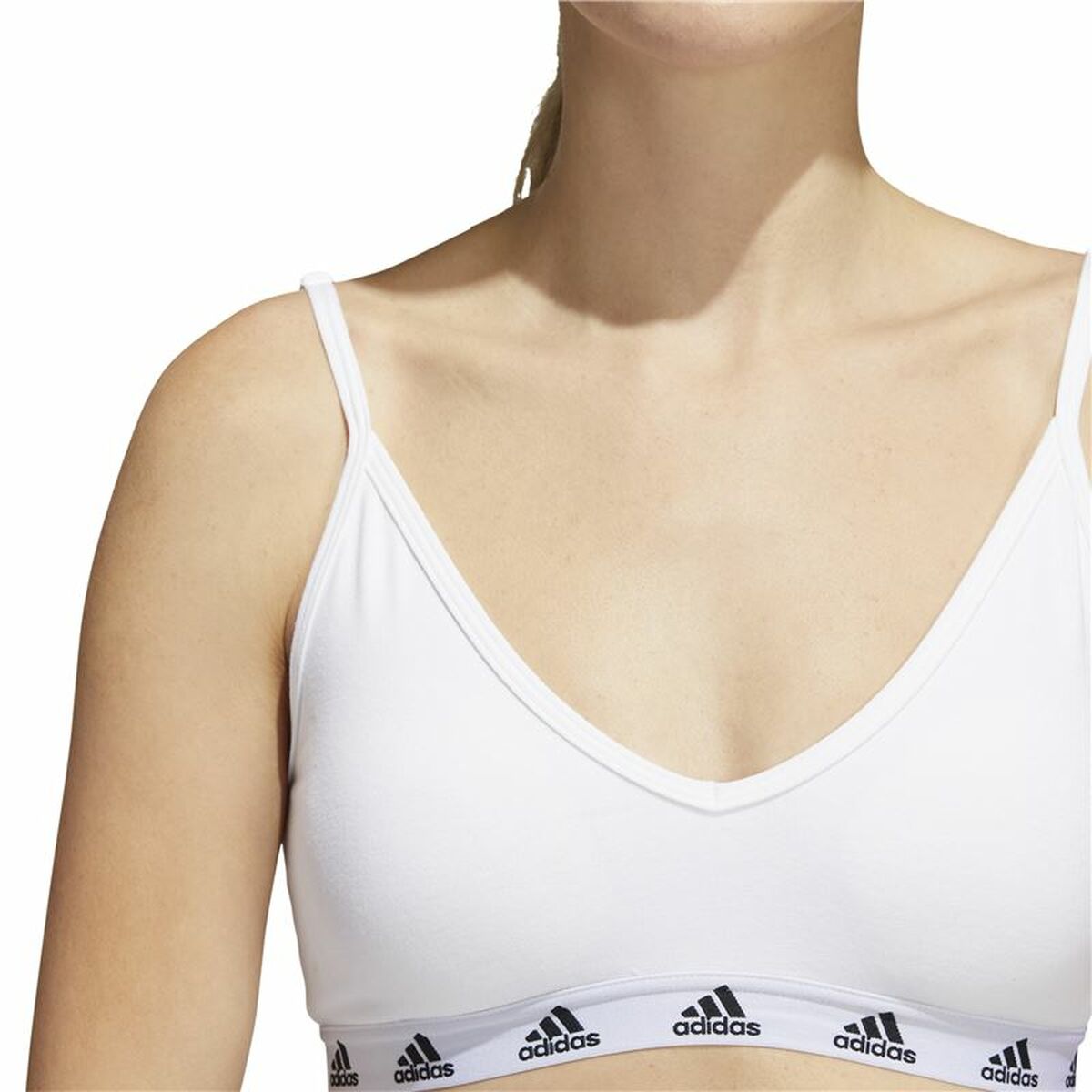 Sport-BH Adidas Pureb Ls Vit - 7