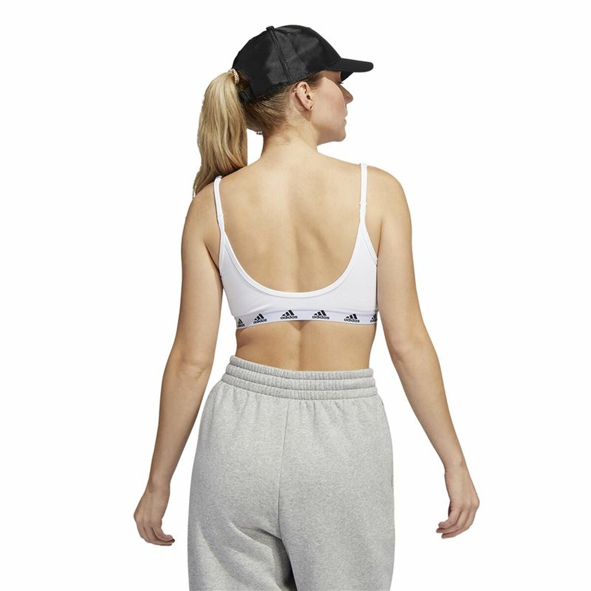 Sport-BH Adidas Pureb Ls Vit - 4