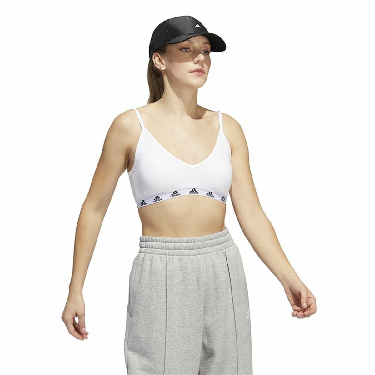 Sport-BH Adidas Pureb Ls Vit - 6