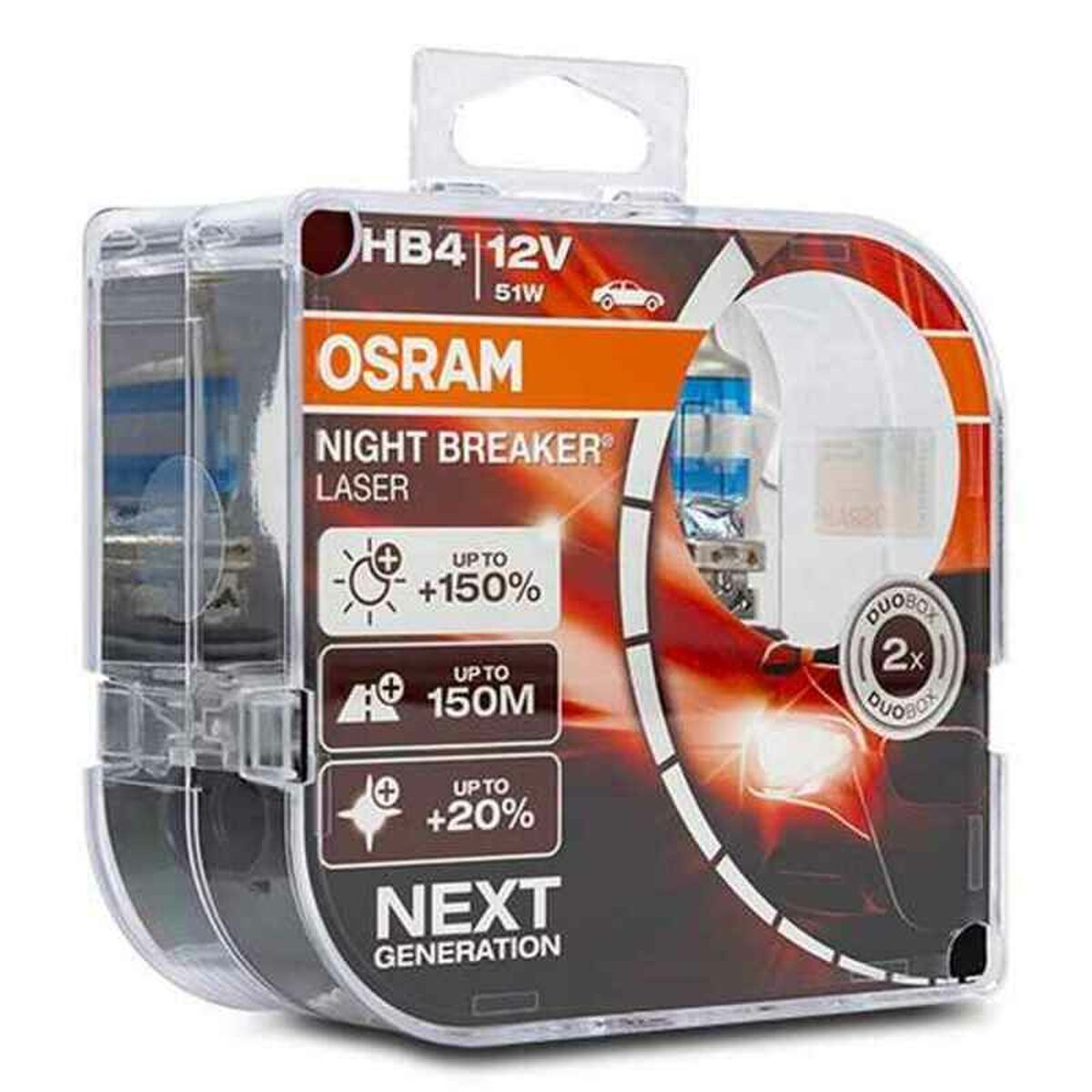 Glödlampa för bil OS9006NL-HCB Osram OS9006NL-HCB HB4 51W 12V (2 Delar) - 4