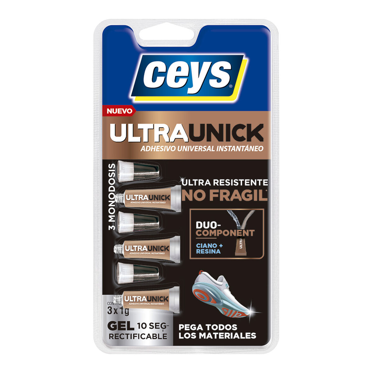 Omedelbar vidhäftning Ceys Sammansatt