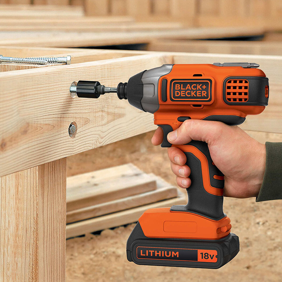 Impact screwdriver Black & Decker bdcim18d1a-qw 115 Nm - 2