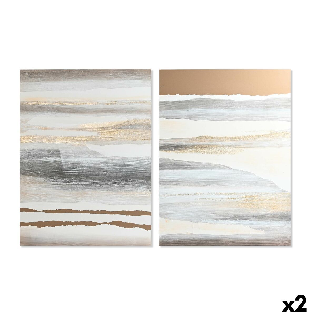 Kanvas DKD Home Decor Furu Kanvas 90 x 3,7 x 120 cm - 4