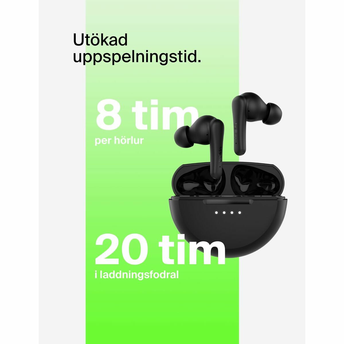 Hörlurar Belkin AUC012BTBK Svart