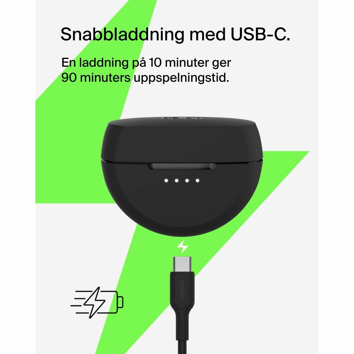 Hörlurar Belkin AUC012BTBK Svart - 5