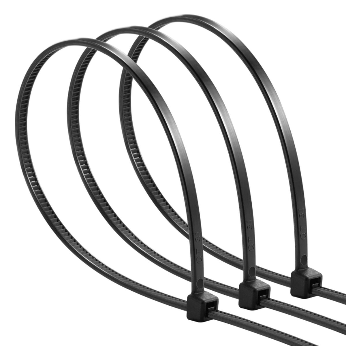 Kabelflänsar Ewent EW1564 Svart 100 Delar (100 antal) - 2