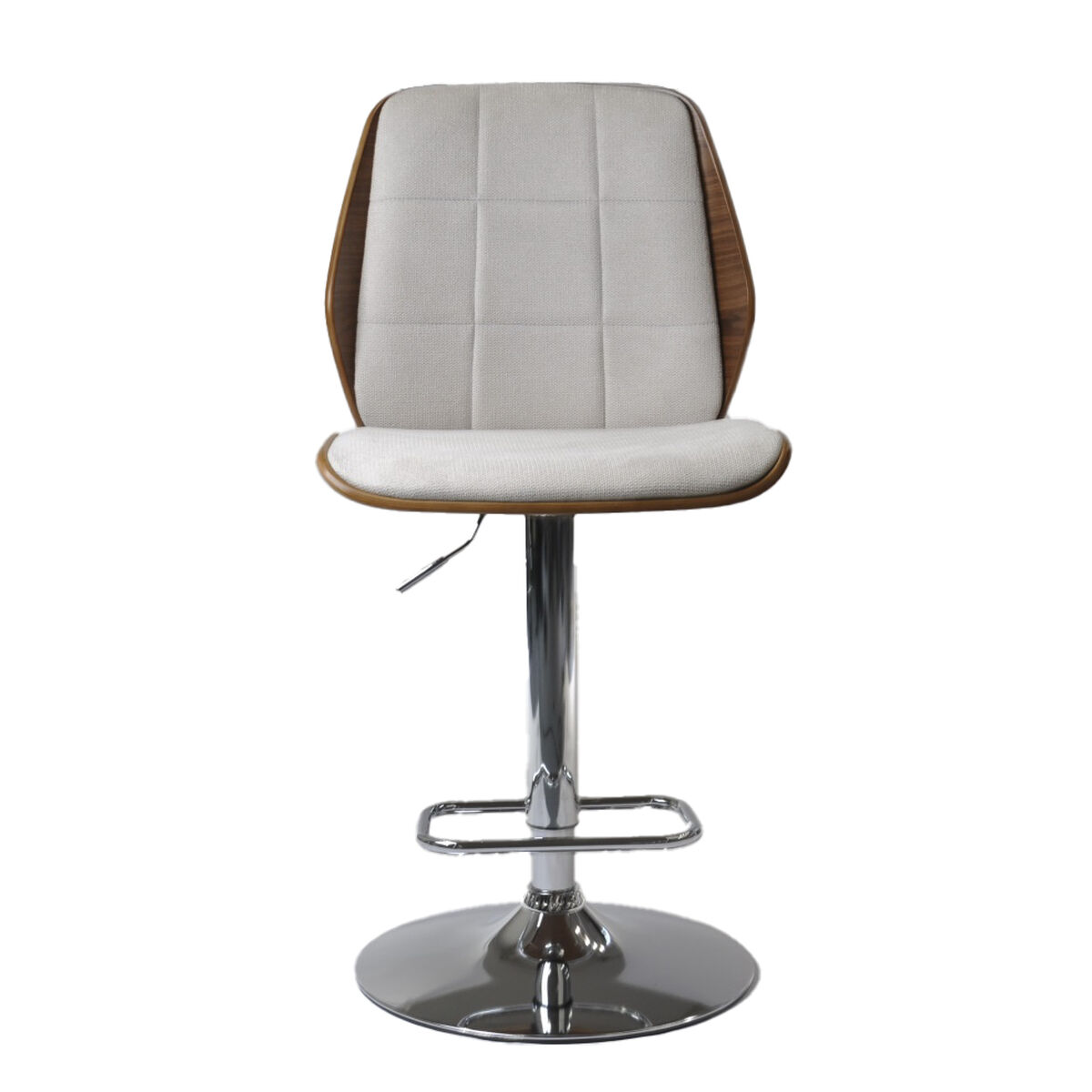 Sittpall Home ESPRIT Brun Beige Silvrig Valnöt 50 x 52 x 121 cm - 2