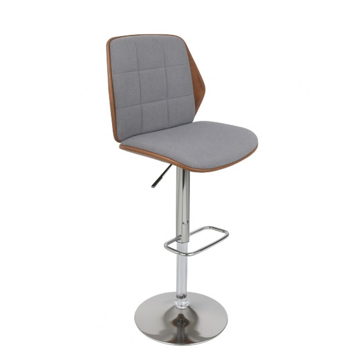 Sittpall Home ESPRIT Brun Grå Silvrig Valnöt 50 x 52 x 121 cm - 2