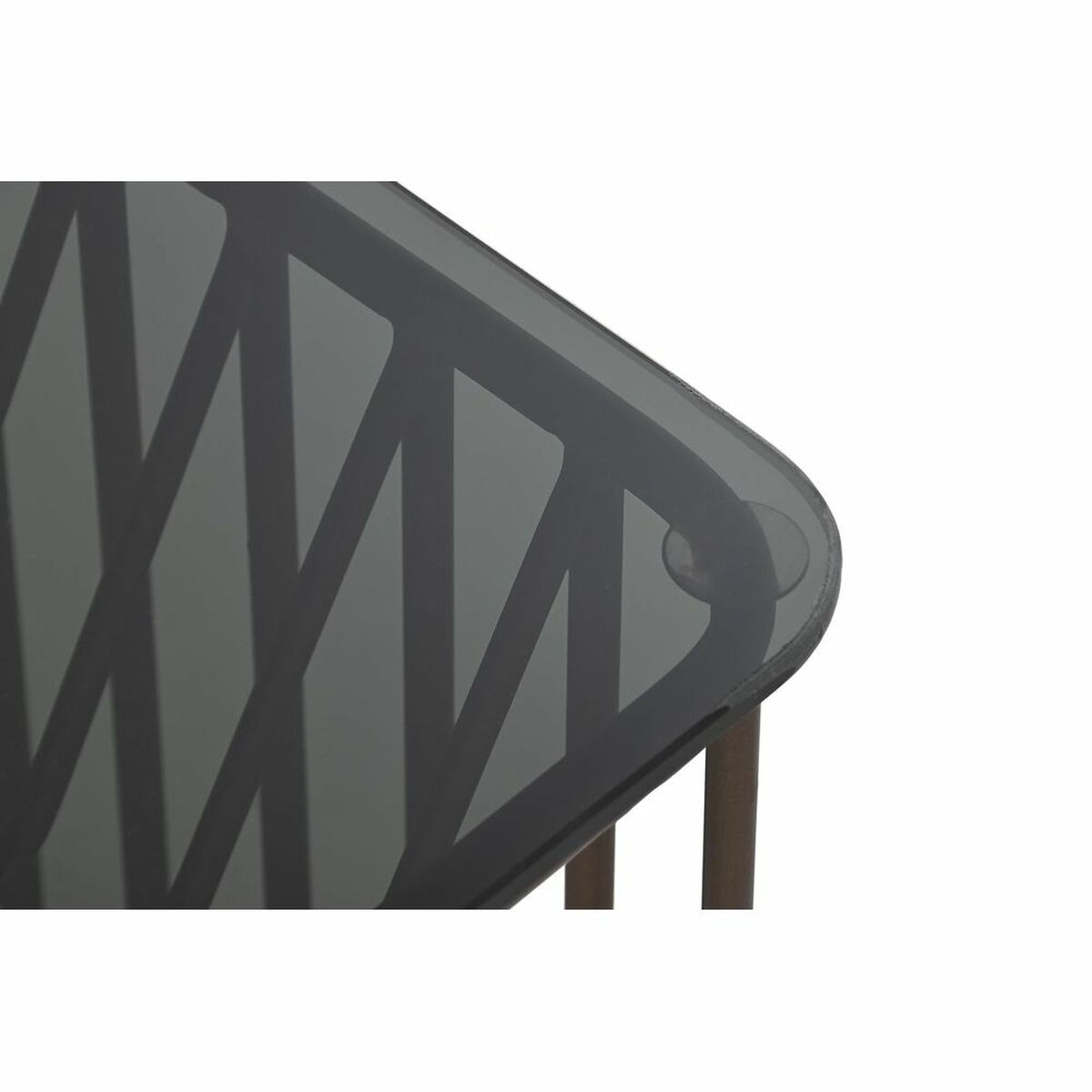 Set om 2 bord DKD Home Decor Svart Koppar 52 x 52 x 44 cm - 8