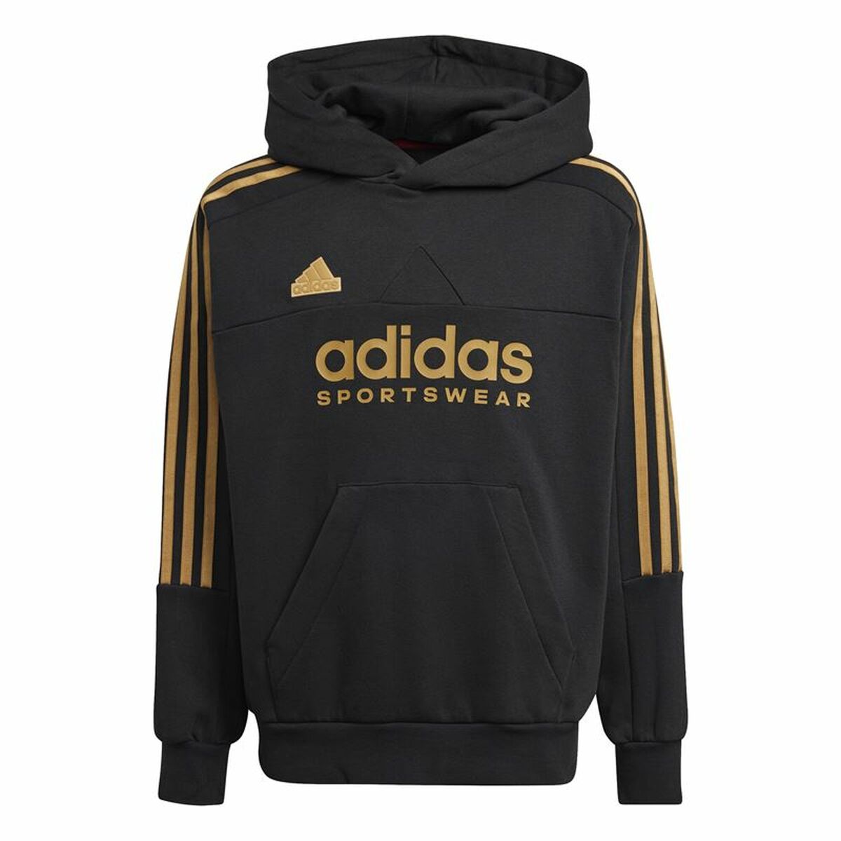 Tröja med huva Barn Adidas Tiro Nations Pack Svart
