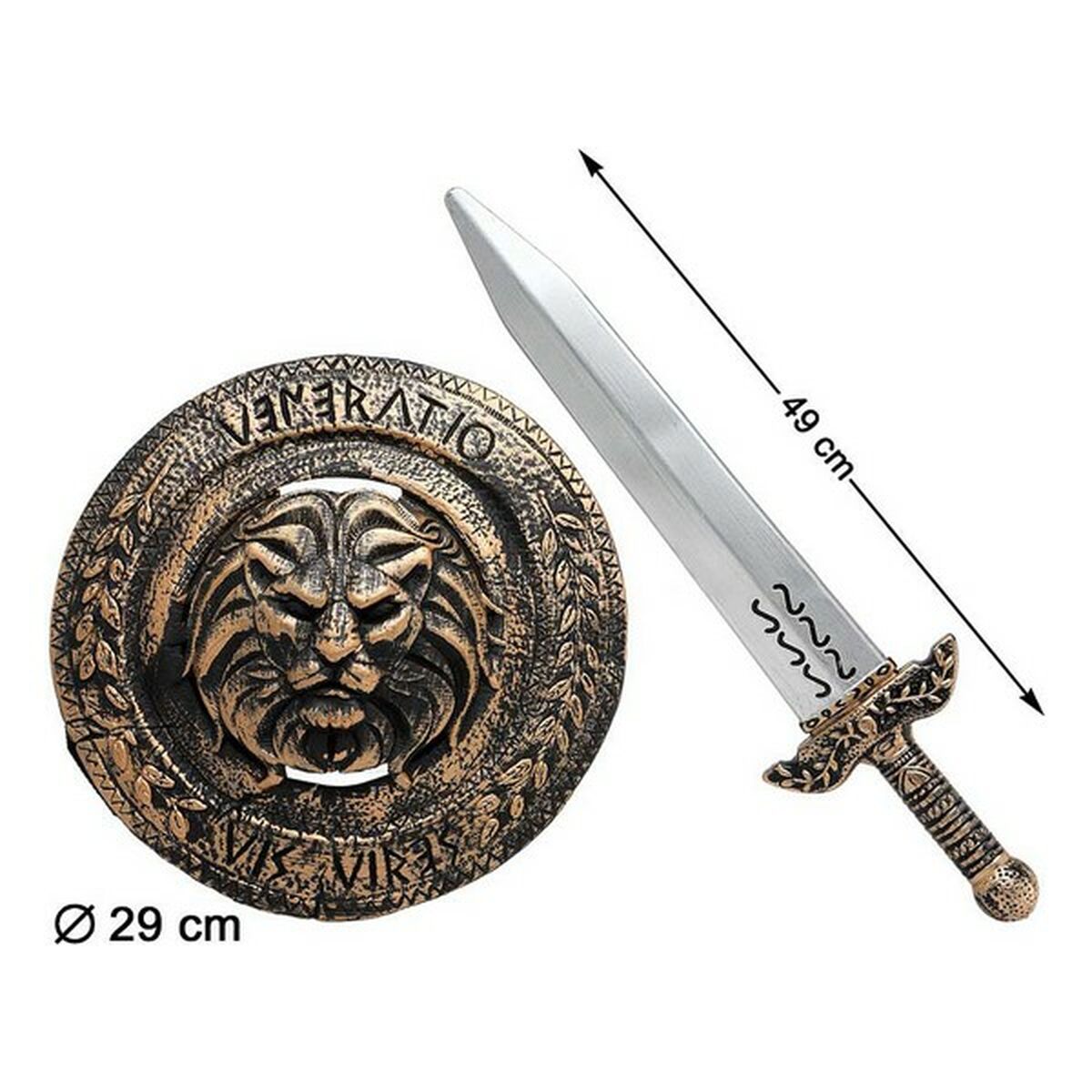 Maskeraddräktsaccessoarer Medeltida krigare - 2