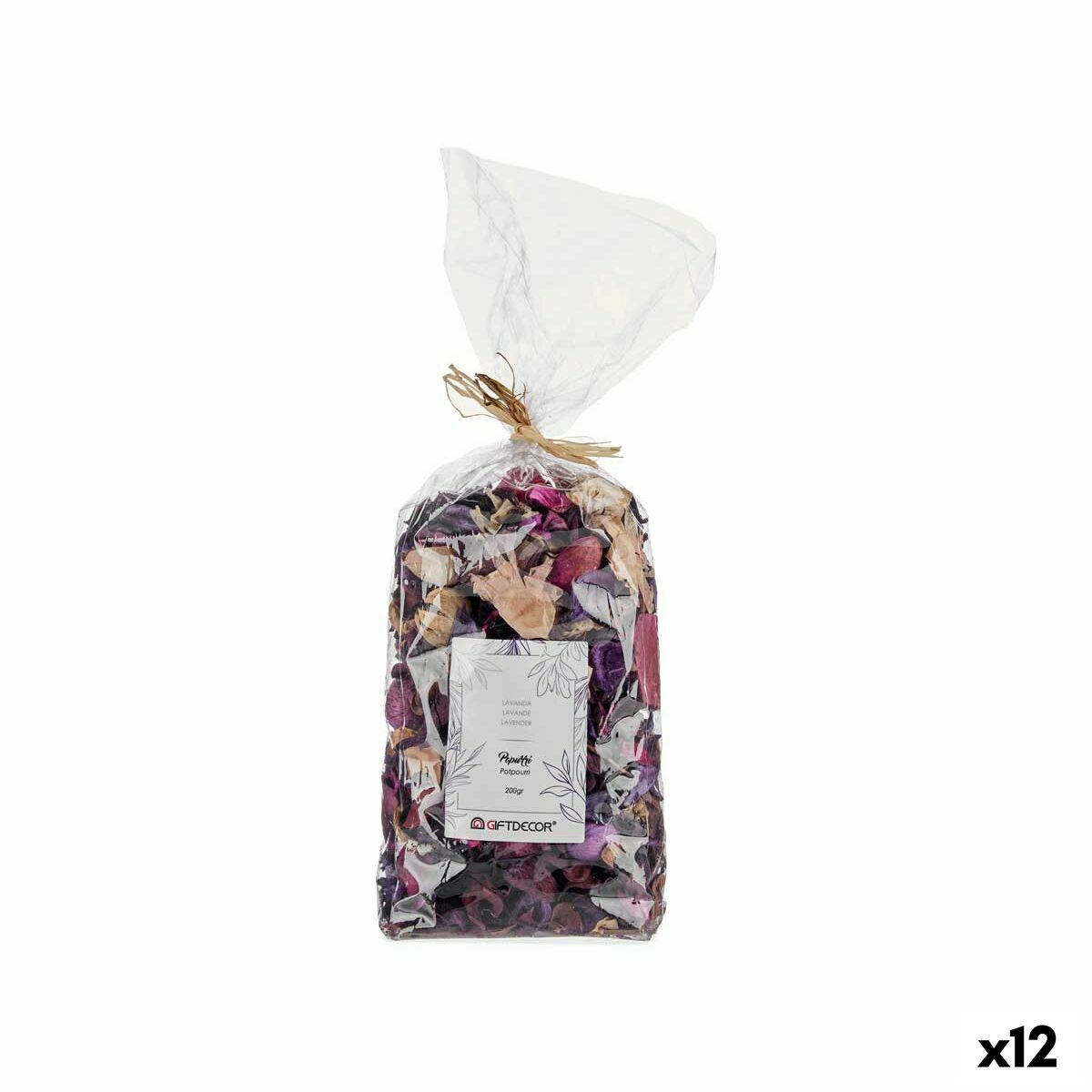 Dekorativa blommor Gift Decor Popurri Purpur Naturell 11 x 28 x 8 cm 12 x 28 x 10 cm Lavendel (12 antal)
