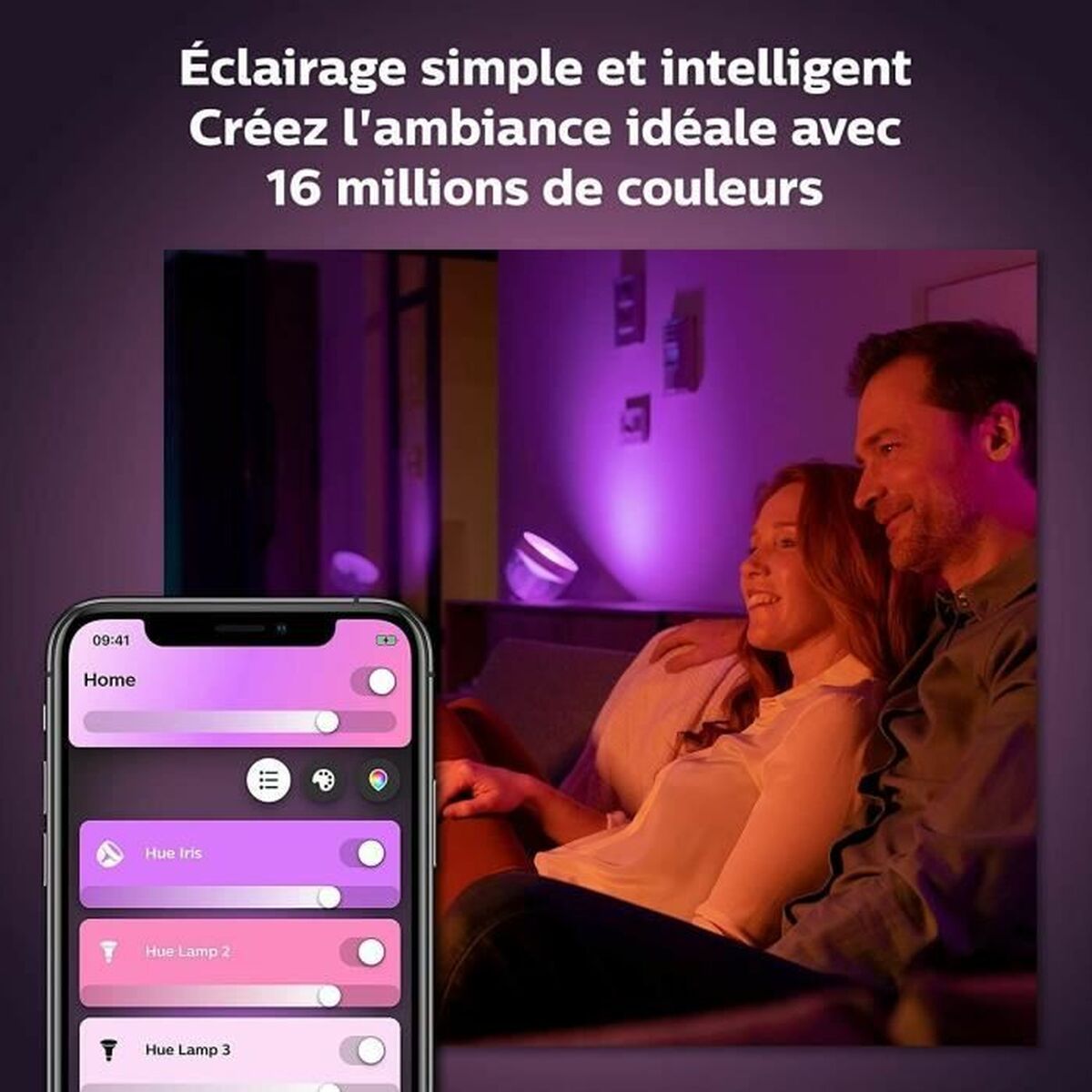 Smart-Lampa Philips Lámpara de mesa Iris 6500 K 1 570 Lm - 4
