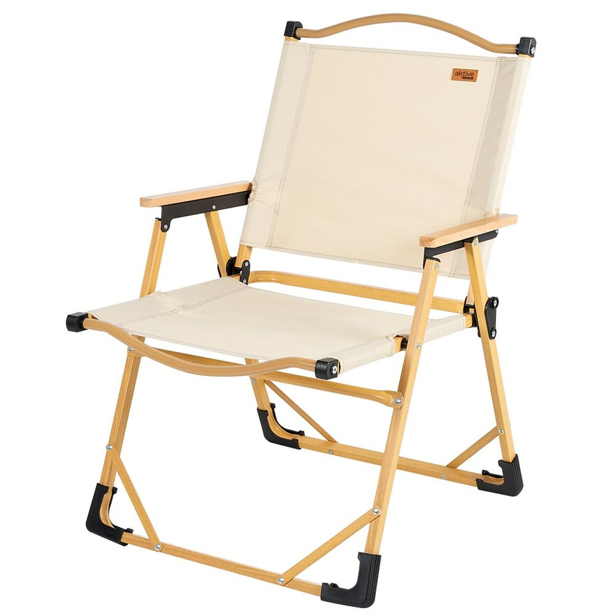 Hopfällbar campingstol Aktive Sabana Jord 47 x 77 x 51 cm (2 antal) - 9