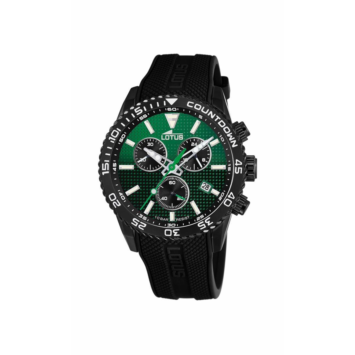 Herrklocka Lotus 18672/B Svart Grön
